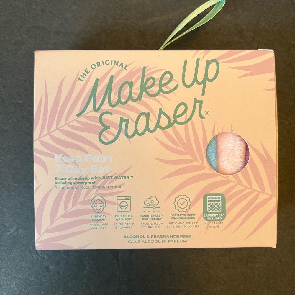 NIB Makeup Eraser “Keep Palm 7 Day Set”